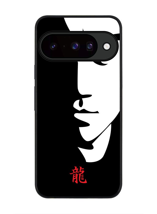 For Google Pixel 10 Case,Slim fit Camera Protection, Shockproof Thin Phone cover  - Tibute - Bruce Lee (Black)